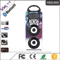 Karaoke System 1200mAh beste Bluetooth Lautsprecher Holzkiste mit FM Radio USB